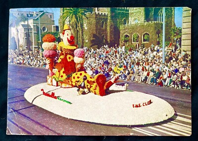 FRANILLA ICE CREAM Pasadena ROSE PARADE FLOAT Vintage POSTCARD