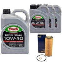 MotoröL Set Syntech 10W-40 Meguin 8 Liter + ÖLfilter FüR Mercedes E-Klasse Vito
