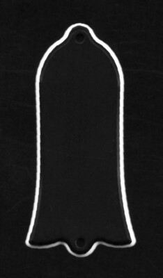 Vintage flared-bell beveled truss rod cover plain 2-ply Gibson Les Paul + screws