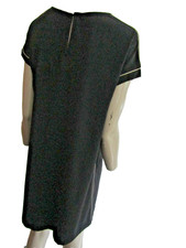 Robe Pull HIPPIE Taille 36/38 - Gris Lin Et Coton - Occasion Très Bon état - Style Bohème Décontracté