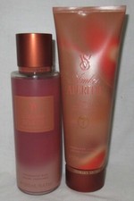 Victoria's Secret Fragrance Mist  Lotion Set Lot of 2 AMBER APERITIF cheers