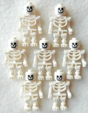 7 NEW LEGO SKELETON LOT halloween minifig minifigure figure pirates castle toy