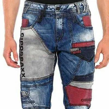 Cipo & Baxx PENTAGON Mens Jeans Denim Straight Cut CD574 all Sizes