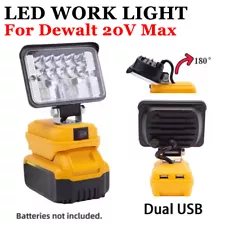 LED Work Light For Dewalt 20V MAX Flood Lights Torch for Workshop Camping US