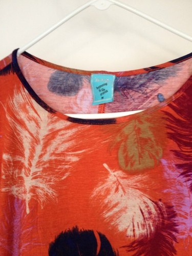 H.I.P. Happening in the Present Women's Orange Black Tank Top Medium Sz M - Picture 3 of 4