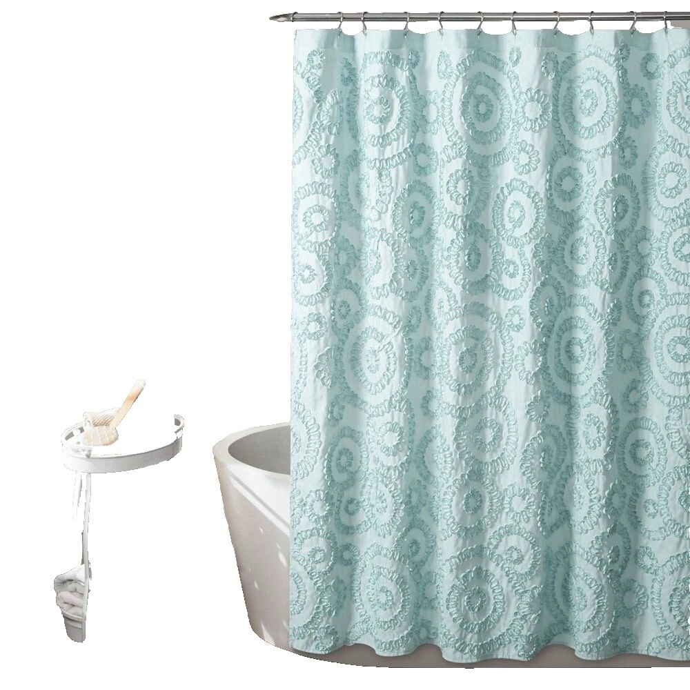 País francés cortinas de ducha de tela abstracto