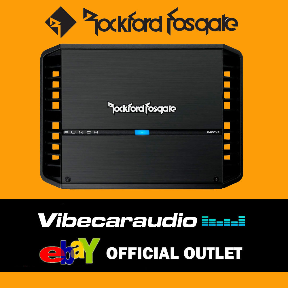 Rockford Fosgate Punch P400X2 400 Watt 2-Channel Amplifier Rockford Fosgate Punch P400X2 400 Watt 2-Channel Amplifier
