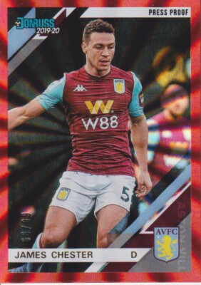 2019-20 Donruss Press Proofs Red Laser James Chester #69/99 - Aston Villa