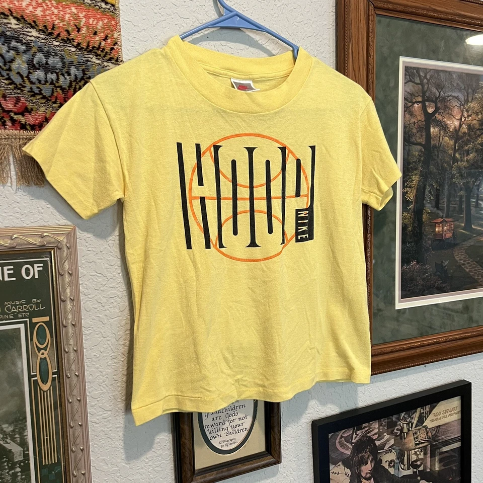 Vintage 80’s Nike Hoop Basketball Kids Shirt Size Large - Image 2 of 4