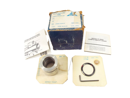 SEPCO HDN SEAL 1-1/2" DIAMETER 316SS VITON W/ EPR SPARE 11004088 NEW