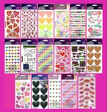 Sticko VALENTINE'S DAY Stickers LOVE CUPID WEDDING HEARTS KISSES XOXO LIPS