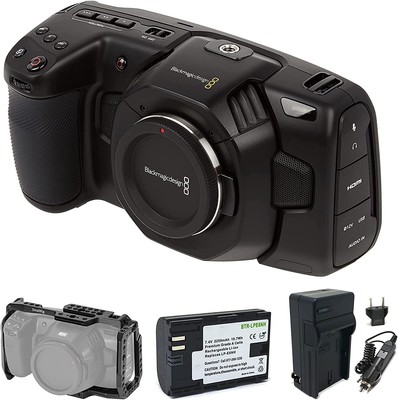 Blackmagic Design Pocket Cinema Camera 4K - Smallrig Cage - Battery &Charger Set