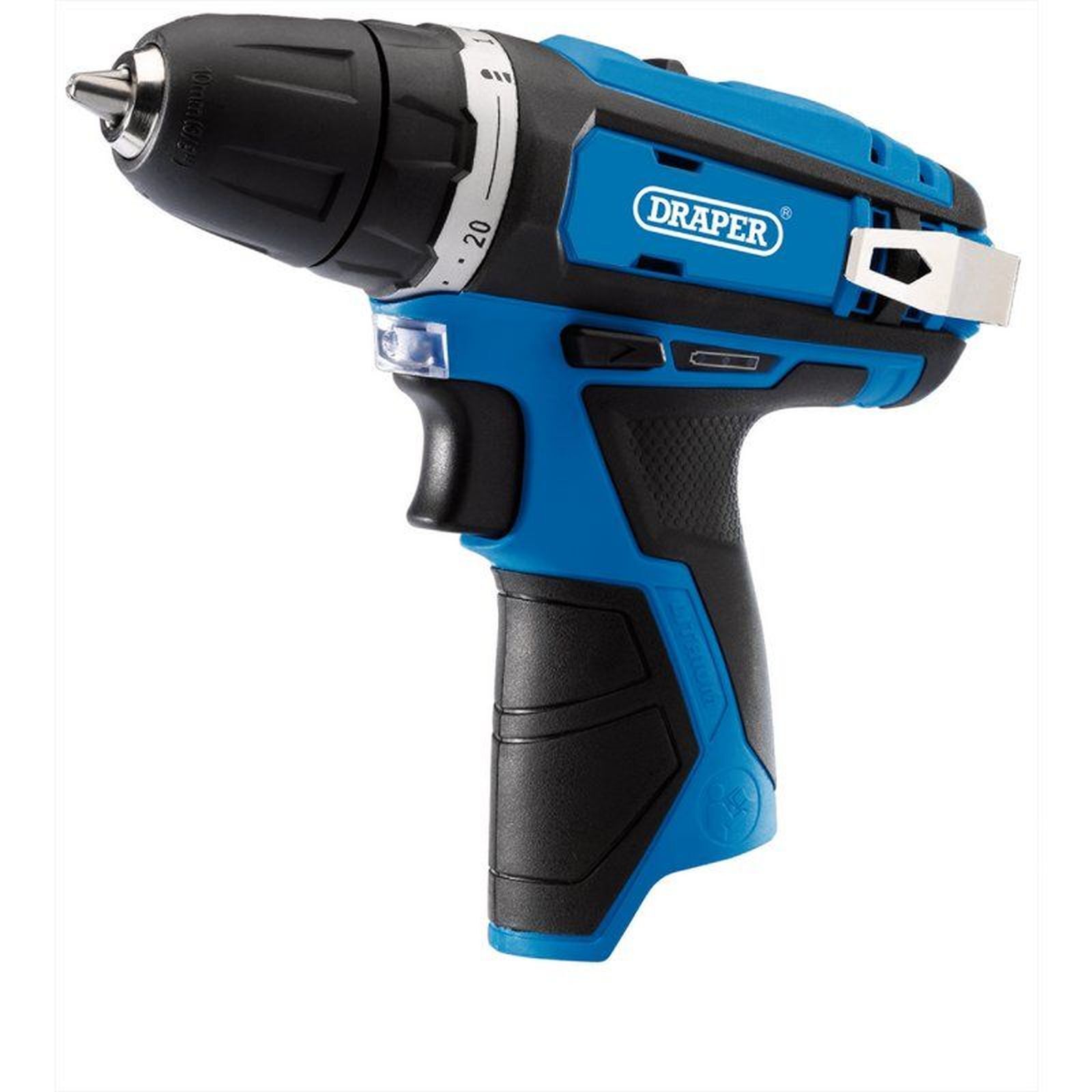 Draper 12v Drill Screwdriver Cordless 10MM Keyless Lithium 1.5ah Battery 70328 - Image 9