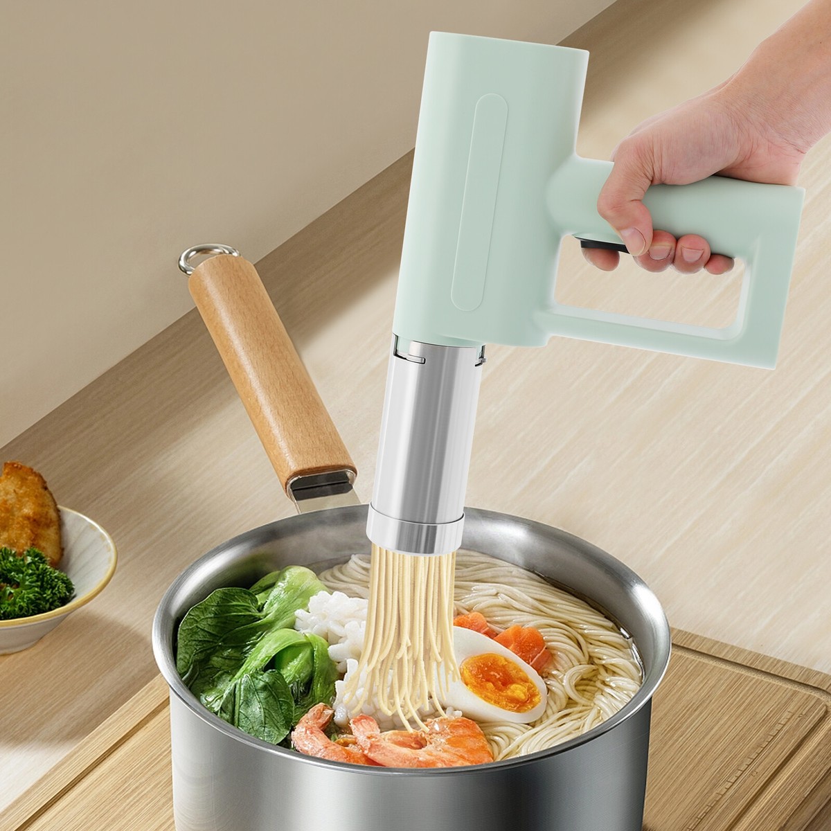 5-in-1 Electric Pasta Maker Kitchen Pasta Machine Portable