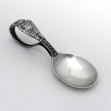Bunny Baby Spoon Curved Handle Sterling Silver