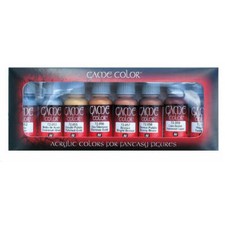 Vallejo Game Colour Metallic Fantasy Figures Models Acrylic Paint 8 Colours Set