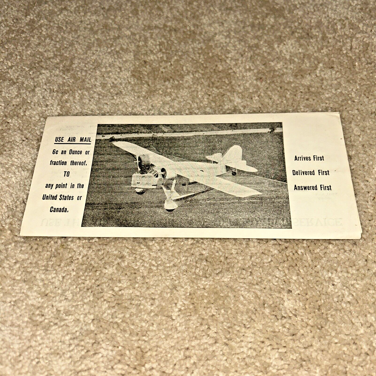 1935 AIR MAIL SAVES TIME ERNEST KRUETGEN Chicago Postmaster