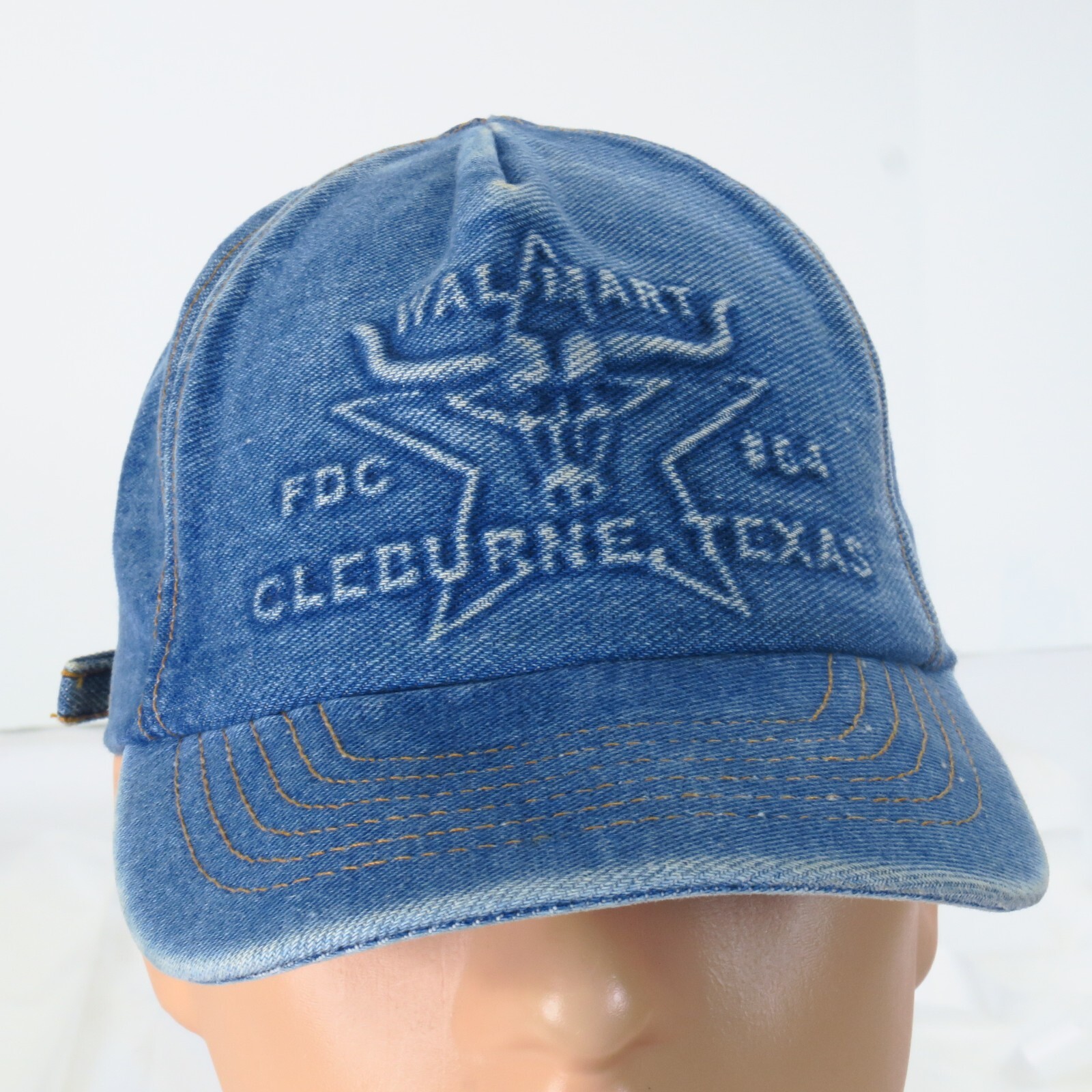 Vintage Walmart FDC #64 Cleburne Texas Denim Strapback Truck
