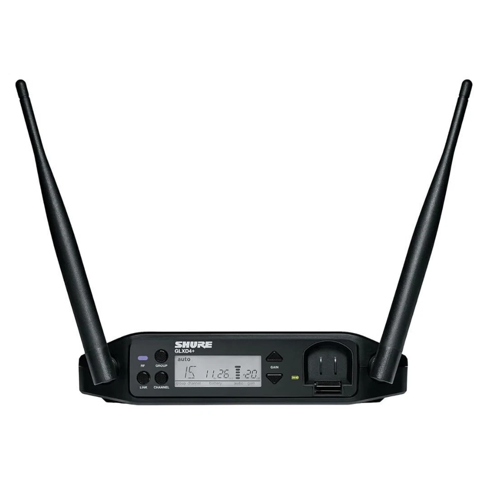 Shure GLXD4 Dual Band Digital Wireless Tabletop Receiver for GLX-DnSystems - Image 2 of 4