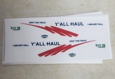 White toner waterslide decals for 1983 C10 Yall Haul drag