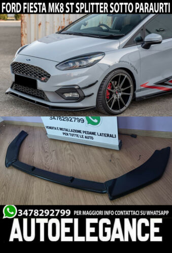 SPOILER SOTTO PARAURTI ANTERIORE LAMA FORD FIESTA MK8 VII ST 2018+ SPLITTER 0208 - Imagen 2 de 10
