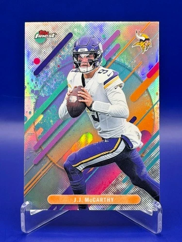 JJ McCarthy ~ 2025 Topps Finest Rare Refractor #242 ~ Minnesota Vikings