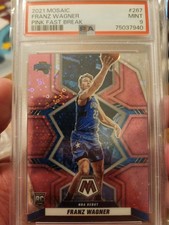 Franz Wagner Rookie Pink Fast Break 19/20 -  Graded PSA