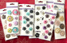 YOU CHOOSE - HANDMADE 3D FLOWER STICKERS BY FOREVER IN TIME RARE - FREE SHIPPING