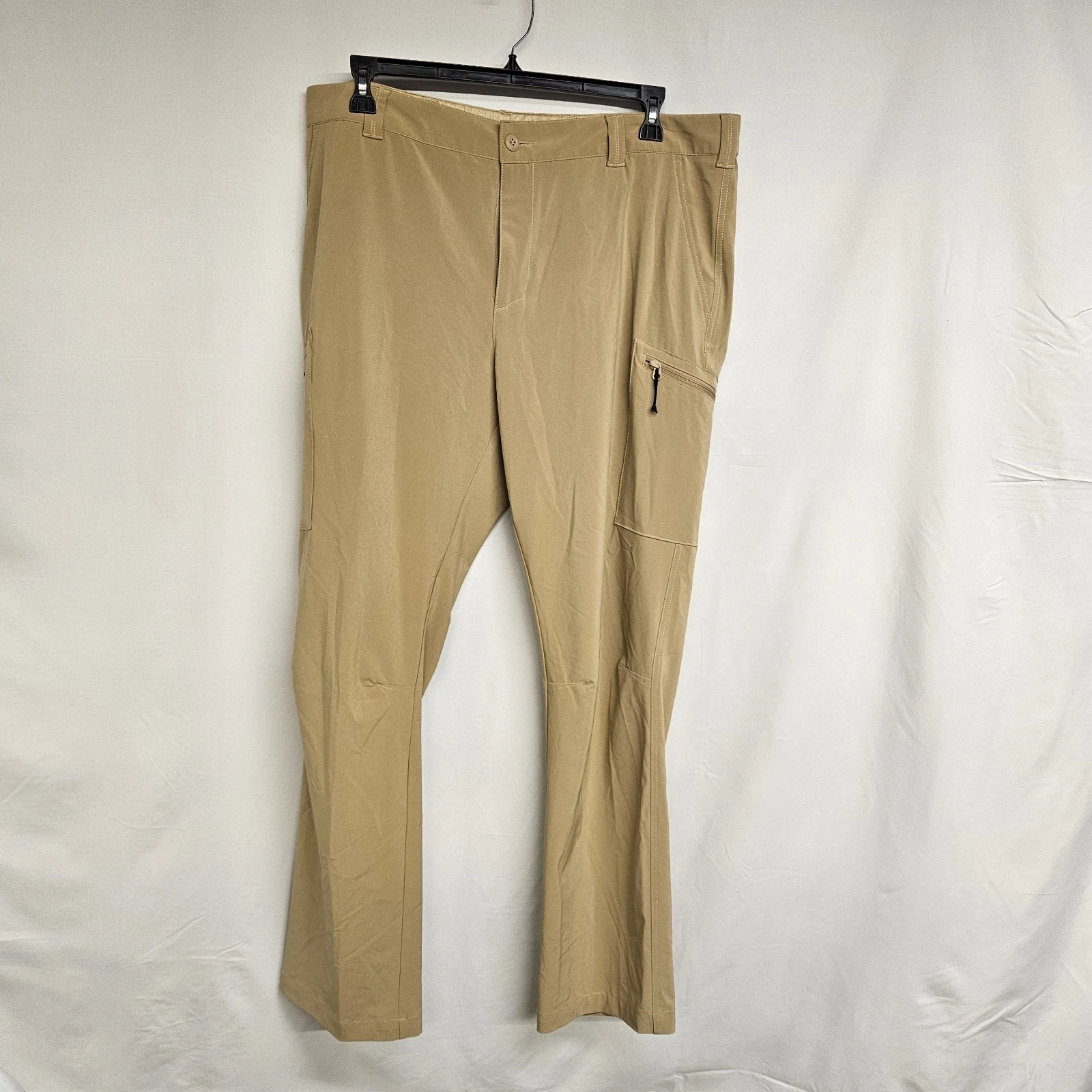 Columbia PFG Fishing Hiking Cargo Pants Mens Tan Lightweight size 40 X 32