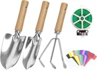 Garden Tool Set, 3Pcs Stainless Steel Heavy Duty Gardening Kit Including Trowel