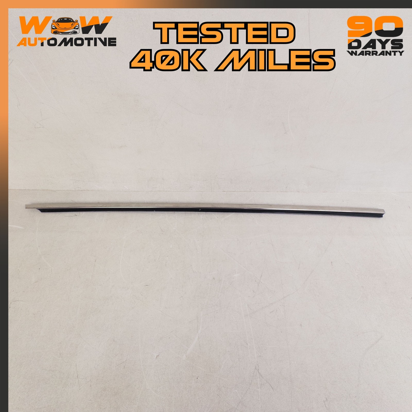 06-16 ASTON MARTIN V8 S VANTAGE FRONT RIGHT WINDSHIELD BODY SIDE MOLDING OEM