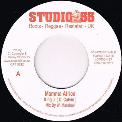 Donovan King Jay / Studio 55 All Stars - Mamma Africa / Mamma Dub (7'') (Near Min