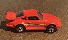 Hot Wheels Turbo Porsche 930, Red With Yellow Strip. Mattel mfd 1989 