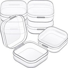 6 Compartment Small Plastic Bead Storage Box for Jewelry Making, Craft Organizer