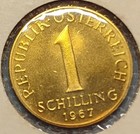 1967 Austria One Schilling. Proof Coin. Uncirculated. — photo 2