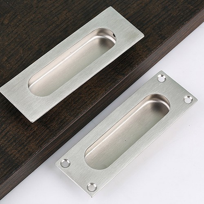 #ad Cabinet Pull Stainless Steel Handles Finger Pull for Sliding Barn Door Cupboard $9.99
