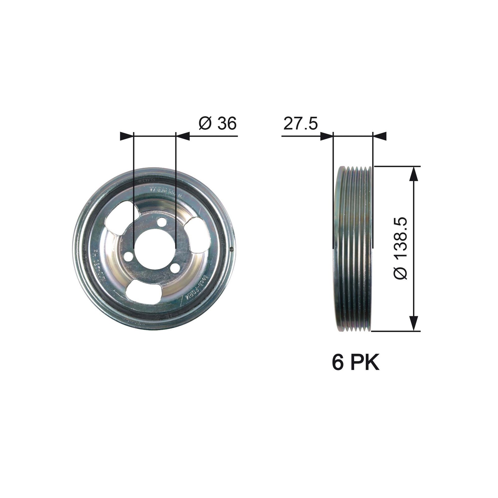 Gates Torsional Vibration Damper TVD1117 - High-Quality Part - For Mini - Image 4
