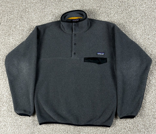 Vintage Patagonia Synchilla Snap-T Fleece Pullover Jacket Mens Small Gray Y2K