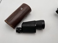 VTG HERTER'S 10x50 Fully Coated Optics Handmade In Japan Monocular Leather Case