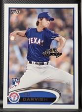 2012 Topps #660 Yu Darvish RC Rookie Card Texas Rangers Baseball Card. rookie card picture