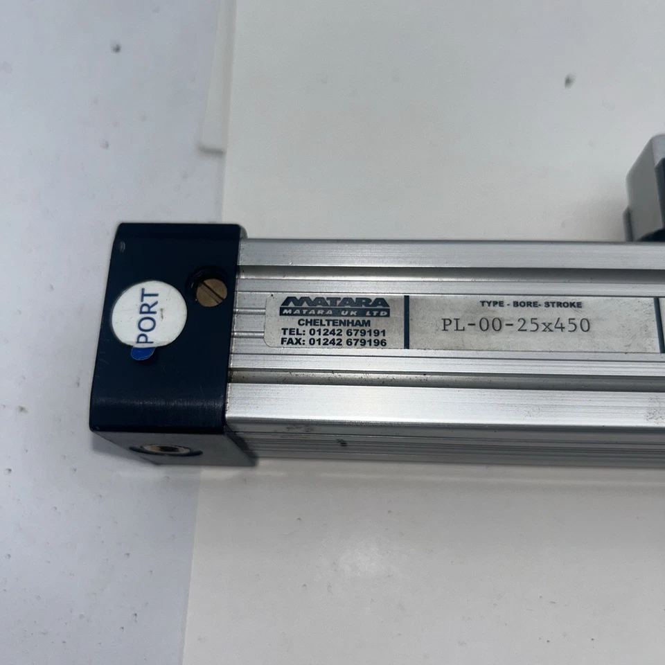 Matara Unguided Rodless Cylinder 25mm Bore x 450mm Stroke PL-00-25x450 8 Bar - image 2 of 4