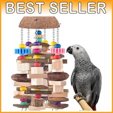 Colorful Wooden Bird Plaything - Large Bird Entertainment