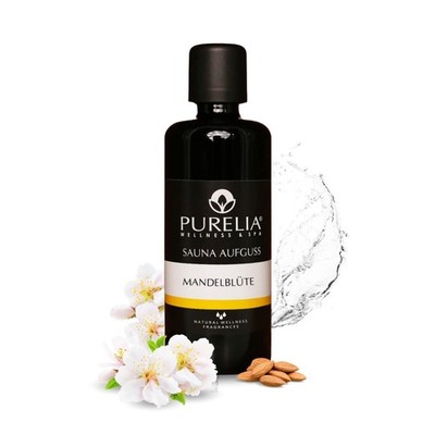 PURELIA Saunaaufguss Konzentrat Mandelblüte 100 ml natürlicher Sauna-aufguss - r