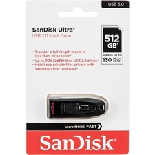 NEW SanDisk 512GB Ultra USB 3.0 130MB/s Thumb Pen Flash Pen Drive SDCZ48-512G