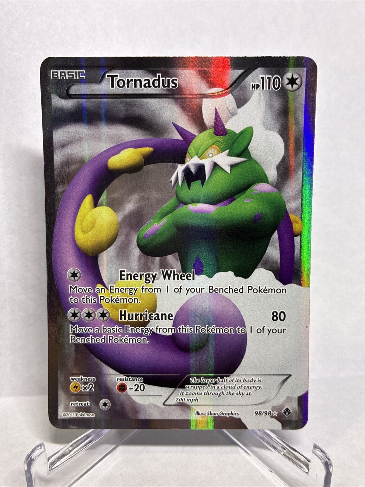 Pokémon TCG Tornadus 98/98 NM- Ultra Rare, Black White: Emerging Powers