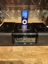 1 Blue & 1 Purple IPod Nano & IHomeIH9 Clock/...
