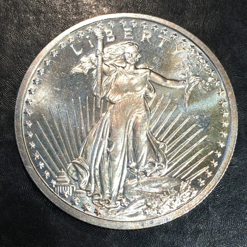 1oz Silver Bullion SAINT GAUDENS COIN STYLE We COMBINE SHIPPING #R881