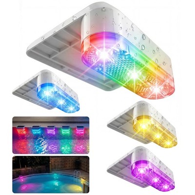 VOLISUN Solar Pool Lights for Above Ground Pools,9 RGB Color LED Pool Light,I...