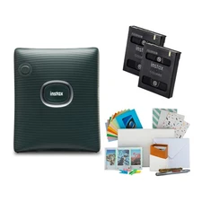 Fujifilm INSTAX Square Link Instant Printer (Green) With Film Kit and Twin Pack