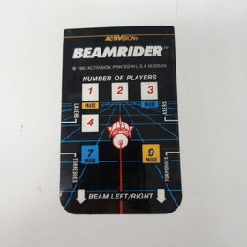 Beamrider (Intellivision) Cartridge, Manual, 1 Overlay, & Box